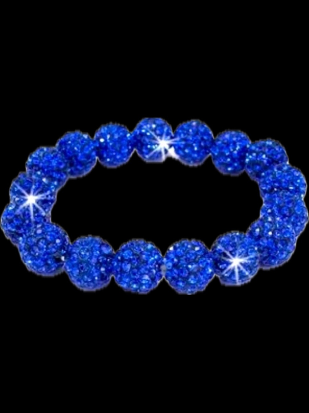 Sapphire Blue Micro Pave Set Crystal cz rhinestone Shambala Disco Ball Bracelet